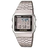 Casio Unisex ErwachseneArmbanduhr Digital Quarz Edelstahl A500WEA-1EF