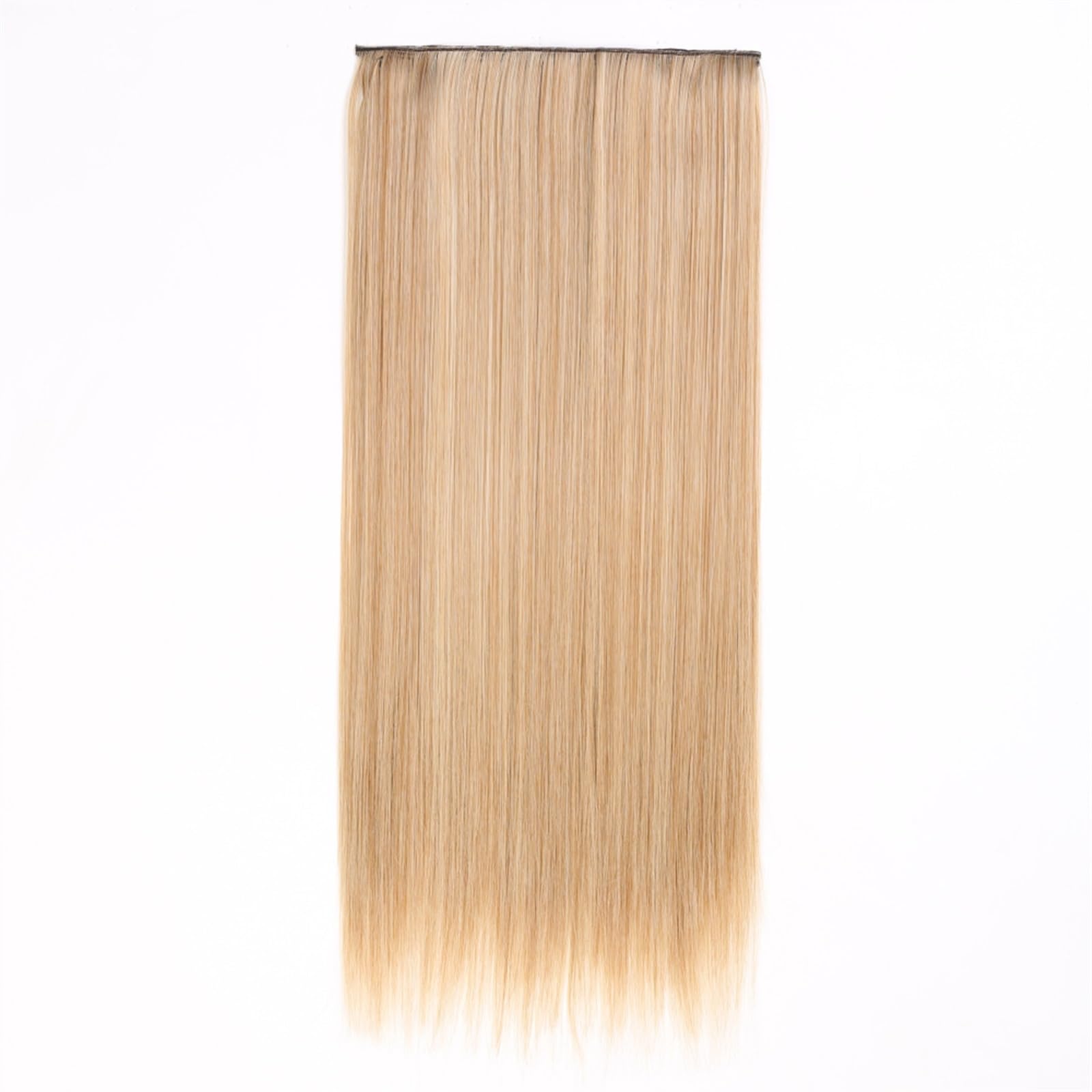 Clip-in-Haarverlängerungen Clip-in-Kunsthaarverlängerungen, 5 Clip-in-Haarverlängerungen, lange, glatte Frisur, Haarteil, Schwarz, Braun, Blond, 61 cm, Kunsthaar for Frauen Clip-in-Haarverlängerungen