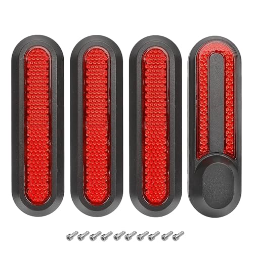 Jodriva Neue Radabdeckung, Radkappe, Schutzschalen, reflektierende Aufkleber, for Elektroroller, for Xiaomi, Mi 1s Pro 2 M365 Scooter-Zubehör Radabdeckung für Elektroroller(Red kit)