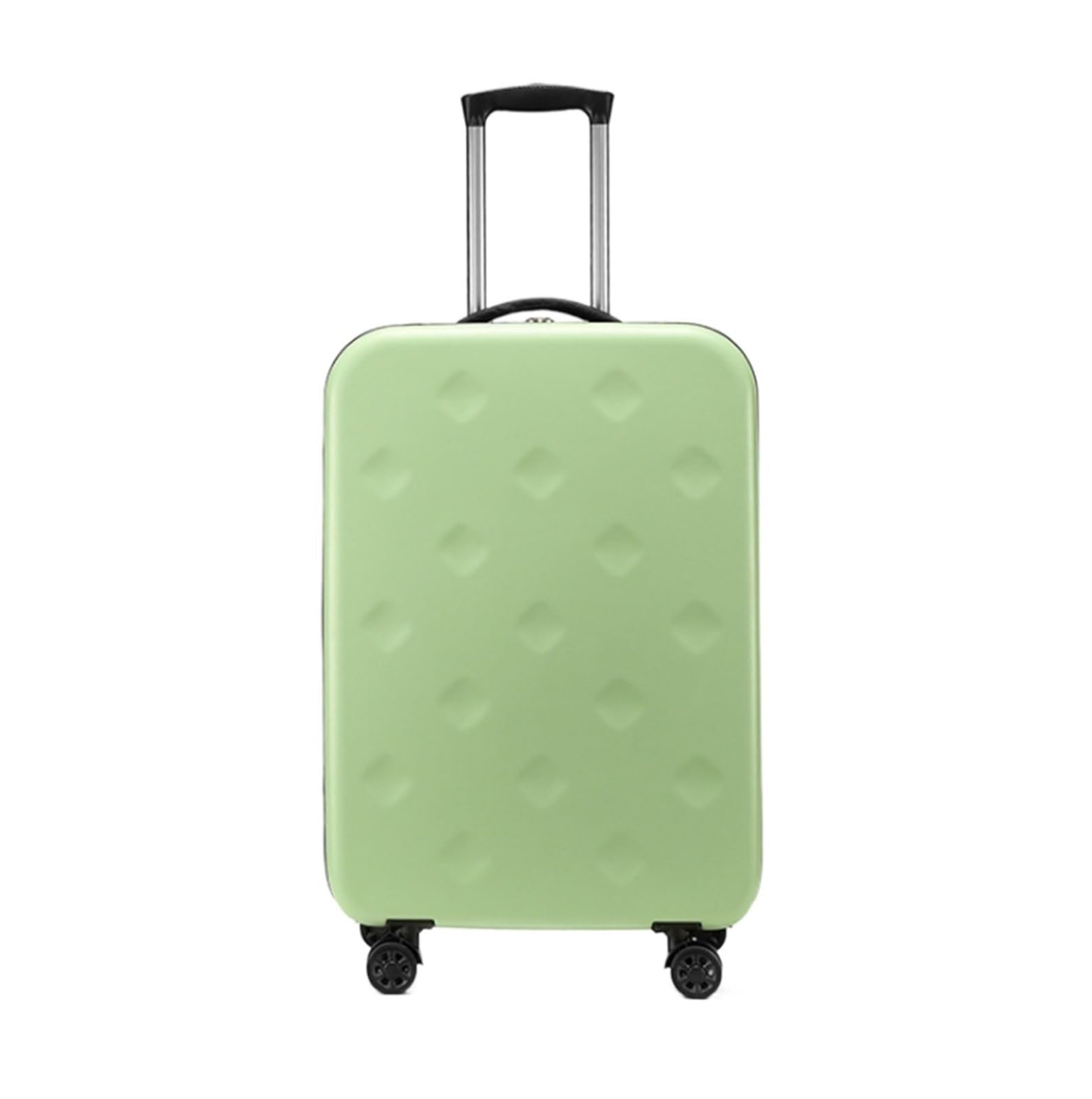 RUVOO Koffer Trolley Reisekoffer Erweiterbares Gepäck, Faltbare Koffer Mit Universalrädern, Zoll-Zahlenschloss Koffer Gepäck Rollkoffer (Color : Grün, Size : 20in)