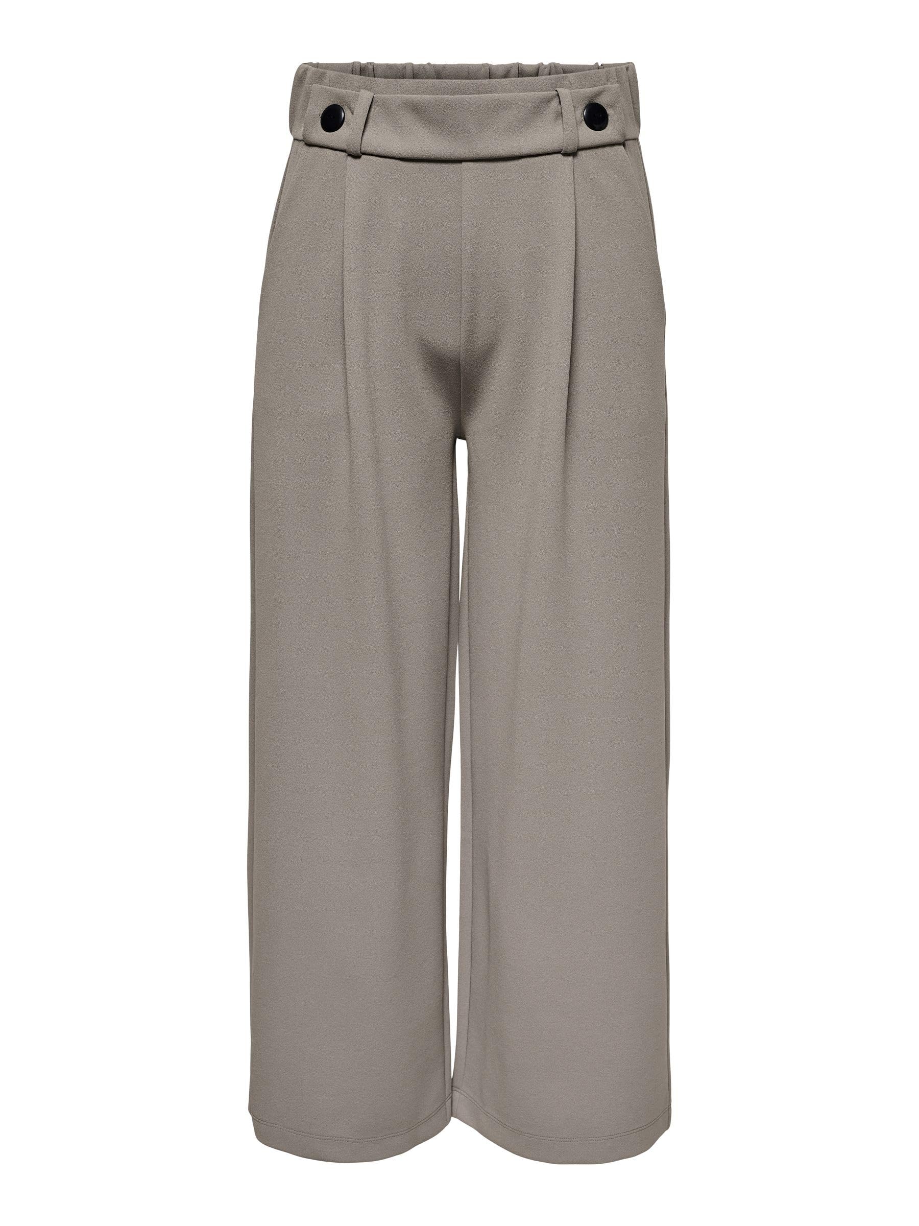 JdY Damen JDYGEGGO New Ancle Pants JRS NOOS Hose, Driftwood/Detail:Black Buttons, XS