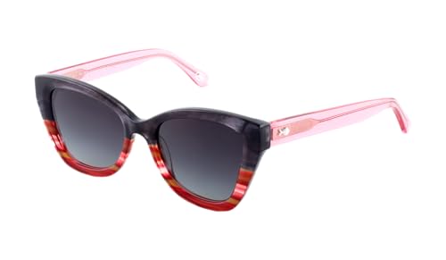 NAIF Women's IZARO Sonnenbrille, Grau mit Jaspeado rot, groß