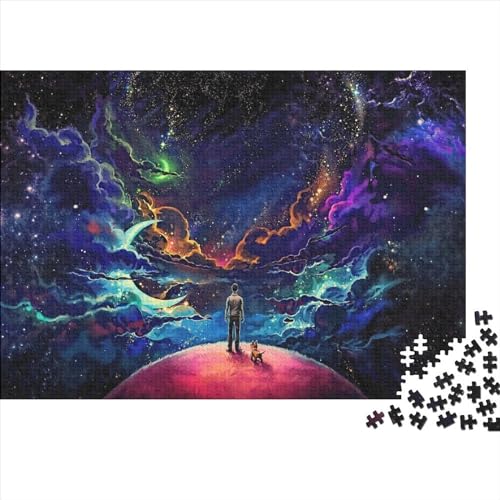 Kunstpuzzle für Erwachsene 500 Teile Weltraumpuzzle für Erwachsene Teenager Schwierige, anspruchsvolle Puzzles 500 Teile (Größe 52x38cm)