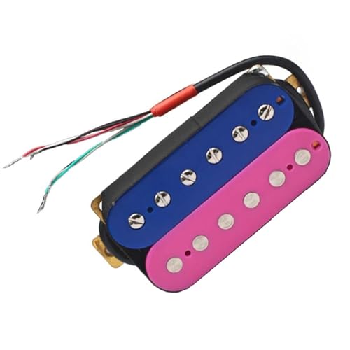 Deep Blue Purple E-Gitarre Humbucker Pickup Coil Spliting Pickup 4 Leiterkabel Single-Coil-Tonabnehmer (Color : Neck)