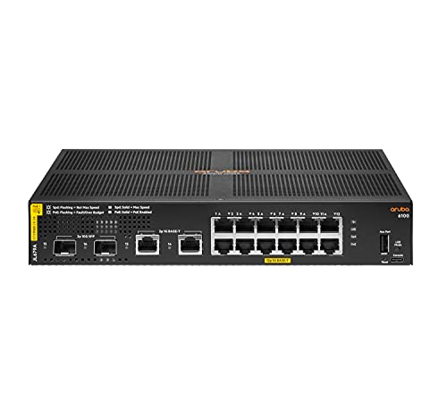 HPE Aruba 6100 12G PoE 2G/2SFP+ 139 W