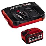 Original Einhell Starter Kit 4-6 Ah Akku und Boostcharger Power X-Change (Li-Ion, 18 V, 60 min Ladezeit, passend für alle Power X-Change Geräte)