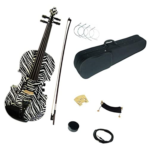 Violine Anfänger Full Size 4/4 Solid Wood Acoustic/Electric Violin Kit Mit Ebenholzbeschlägen (Color : 2)