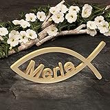 Yourlivingart Geschenk zur Taufe, TAUFGESCHENK MIT Name NACH Wahl in grau, 30cm