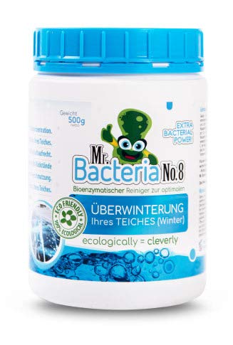 Mr.Bacteria No.8 Bioenzymatischer Reiniger zur optimale ÜBERWINTERUNG Ihres TEICHES (Winter) 500g - 1 Stück