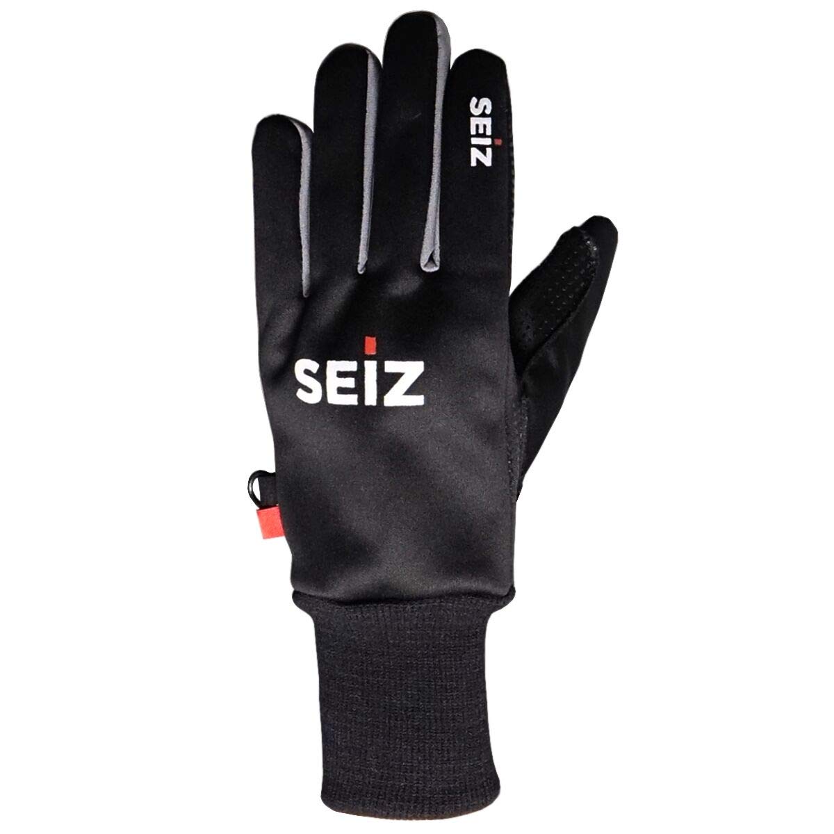 SEiZ Unisex – Erwachsene Handschuhe, Schwarz, 2