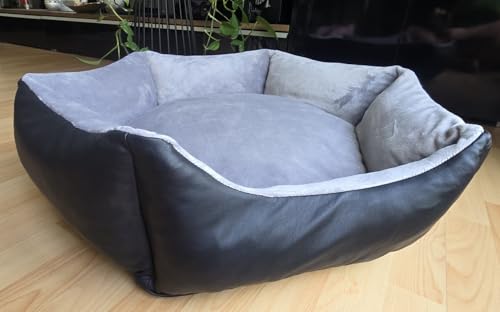 Hundebett Stella (70 cm, schwarz/grau)