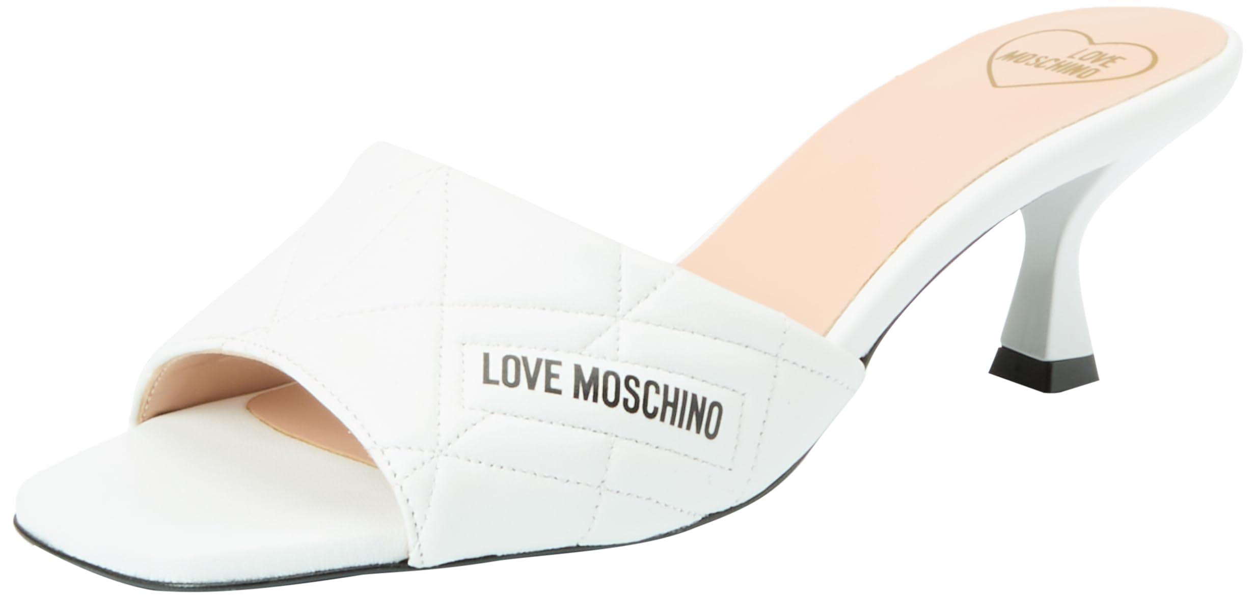 Love Moschino Damen Ja28025g0iie0100 Sabotd.ROCCHETTO55 Nappa Weiss, 38 EU