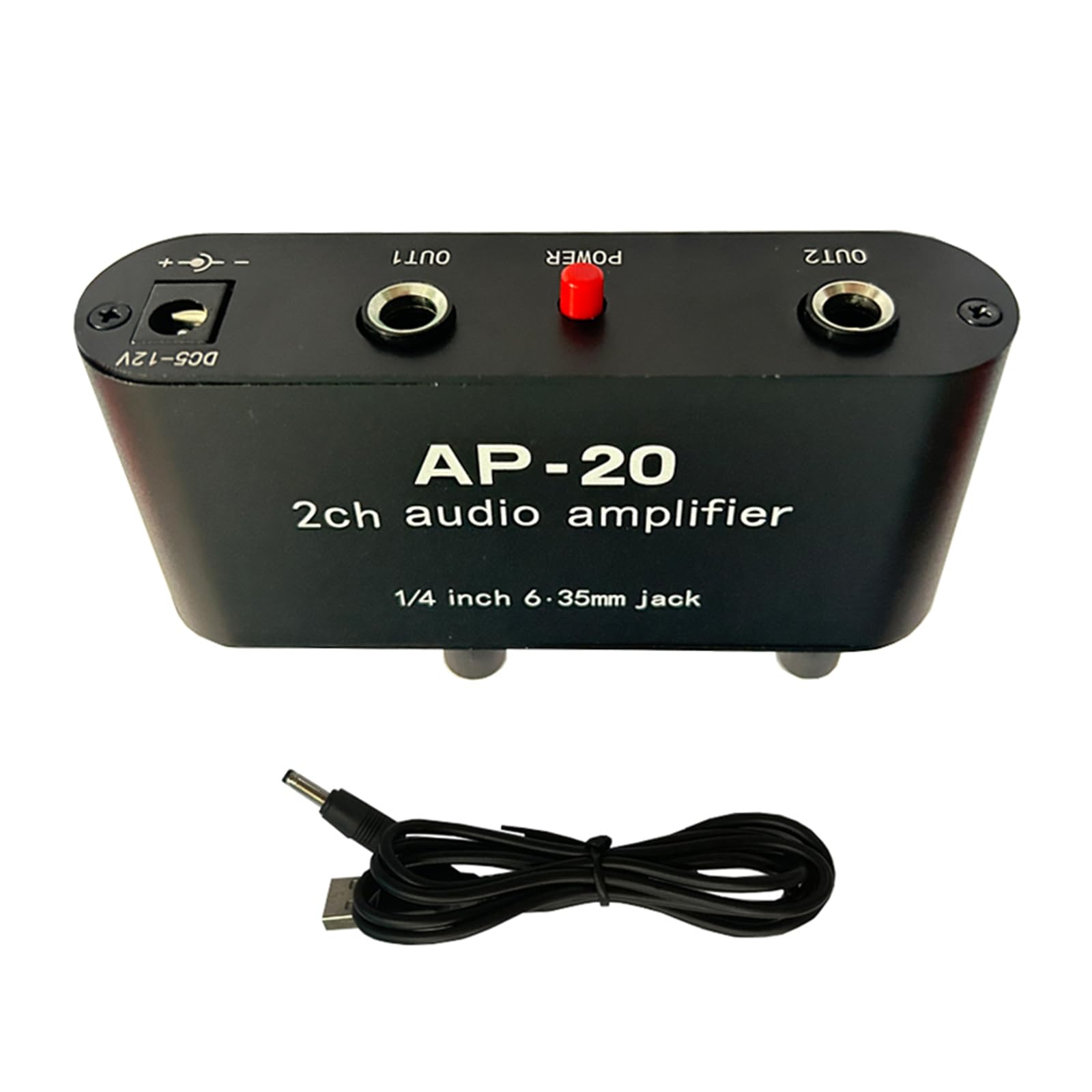 AP20 2-Kanal-Soundverstärker, symmetrischer Eingang, Soundinstrumenten-Verstärker, kabelgebundener Mikrofon-Vorverstärker