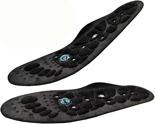 Premium Orthopädische Magnetische Therapie Einlegesohlen Abnehmen Gewichtsverlust Bogen Unterstützung Schuhe Pads für Männer Frauen Massage Fußpflege Sohle (Größe : L 44-47）