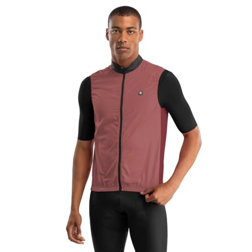 SIROKO V1 Windjacke für Radsport, Kupfer / Rot, Large