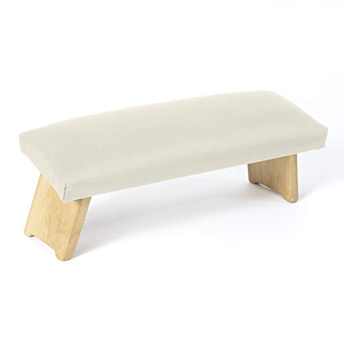 Lotuscrafts Meditationsbank Klappbar Dharma mit Gepolsterter Sitzfläche - Made in Europe - Yoga Hocker aus Holz - Kniesitz Meditationsbank für eine Tiefe Meditation