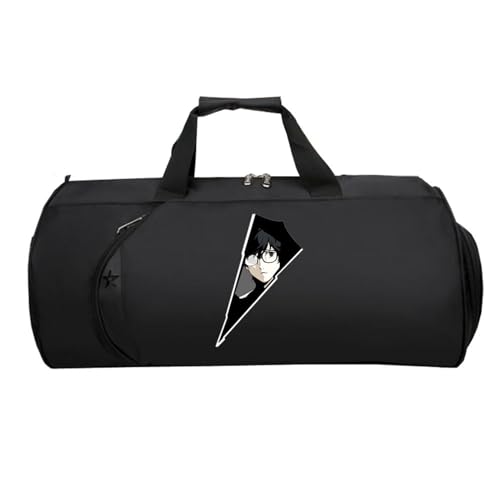 HandgepäCk Tasche, Leichte Faltbare Duffel Taschen, Reisetasche Weekendertasche füR Damen Herren Flugzeug(Black 8)