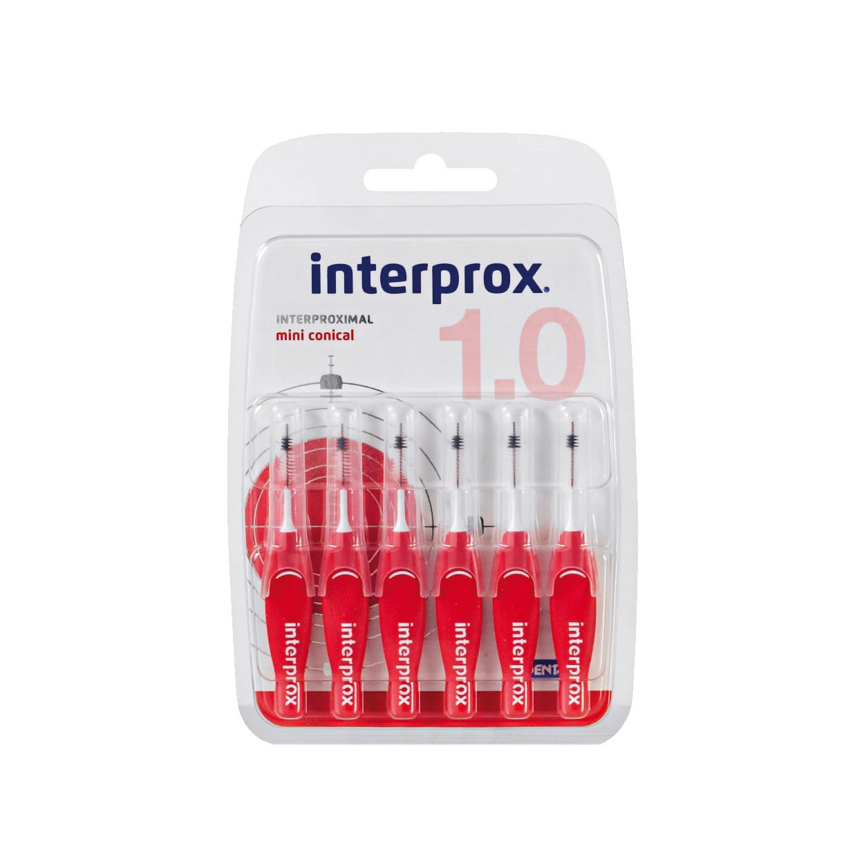 Interprox Interdentalbürsten rot miniconical 6 Stück, 6er Pack (6x 6 Stück)