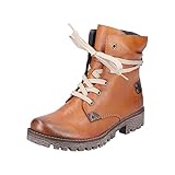 Rieker Damen Schnürstiefeletten 78530, Frauen Stiefeletten,halbstiefel,Kurzstiefel,uebergangsschuhe,uebergangsstiefel,Boots,braun (24),37 EU / 4 UK