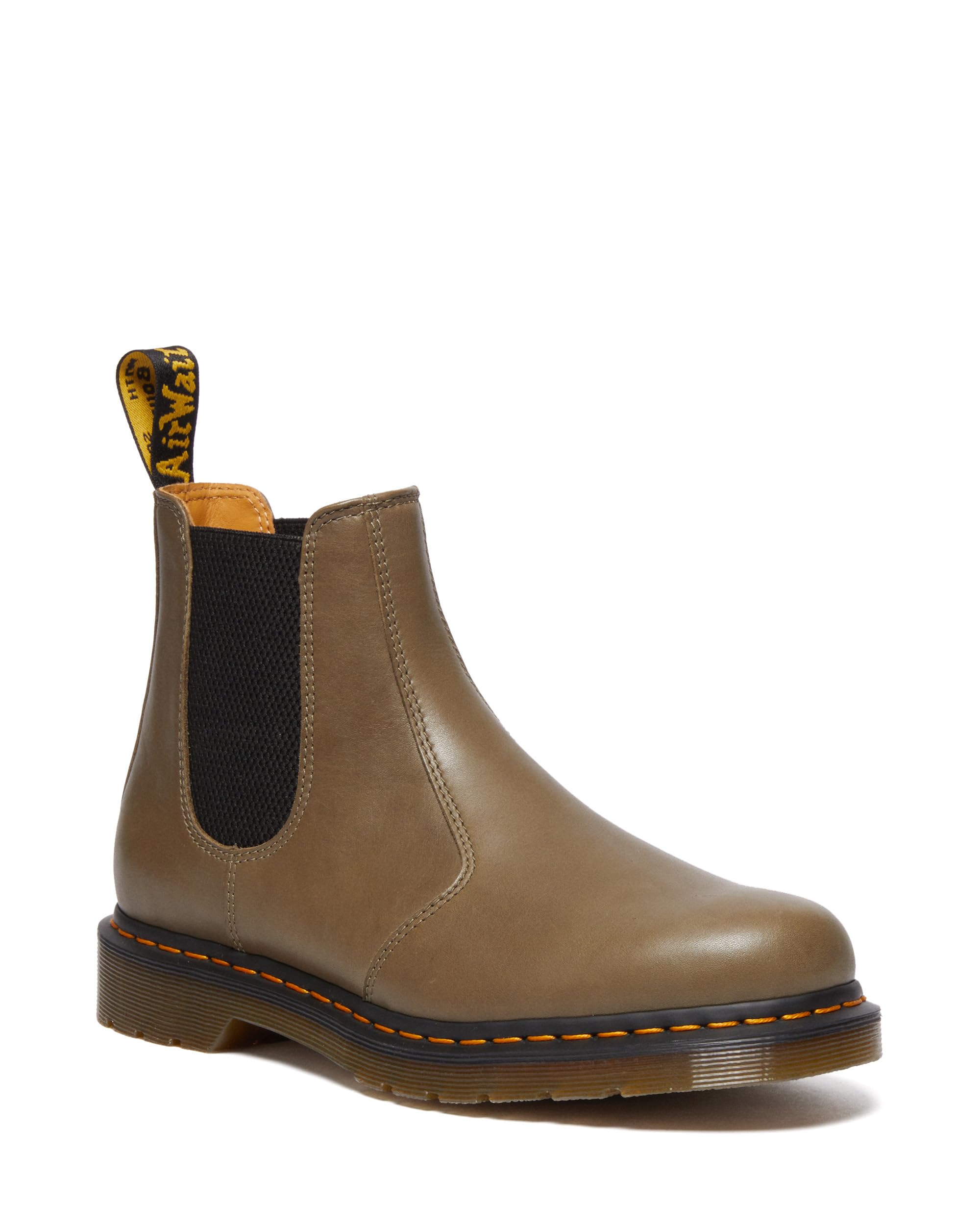 DR. MARTENS Herren Chelsea Boots, Olive Carrara, 47 EU