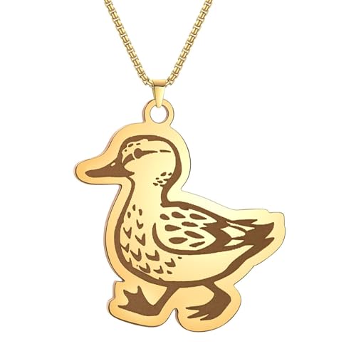 Charme Halskette Ketten Schmuck Herren Frauen Anhänger Necklace Die Niedliche Enten-Walking-Halskette Ist Eine Niedliche Tier-Anhänger-Halskette Für Frauen