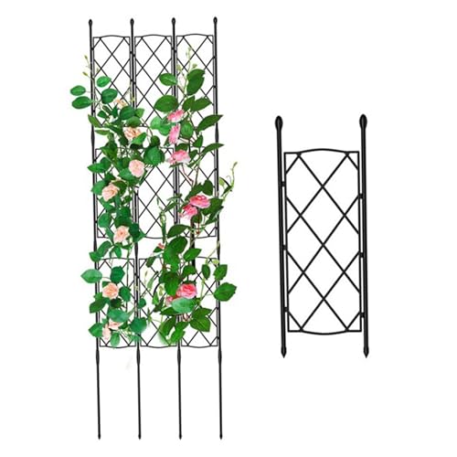 Pflanzenklettern Gitter 21pcs/Set 53x48in verdickte rostbezogene Pflanzenspaller Stally Stall Garten Pflanzenunterstützung für Kletteranlagen, Reben, Gartenartikel