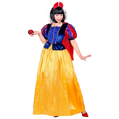 Widmann - Kostüm Märchenprinzessin, Kleid mit Reifrock, Umhang und Haarschleife, Königin, Karneval, Mottoparty