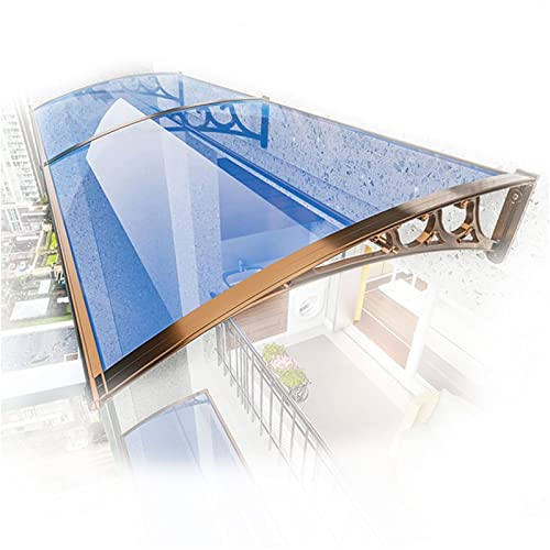 Türvordach-Markise, Eingangsmarkise Terrassendach Sonnenschutz Fensterüberdachung Überdachung Terrasse UV Regen Schnee Sonnenlicht Schutz Aluminiumlegierung Halterung PC Polycarbonatplatte B