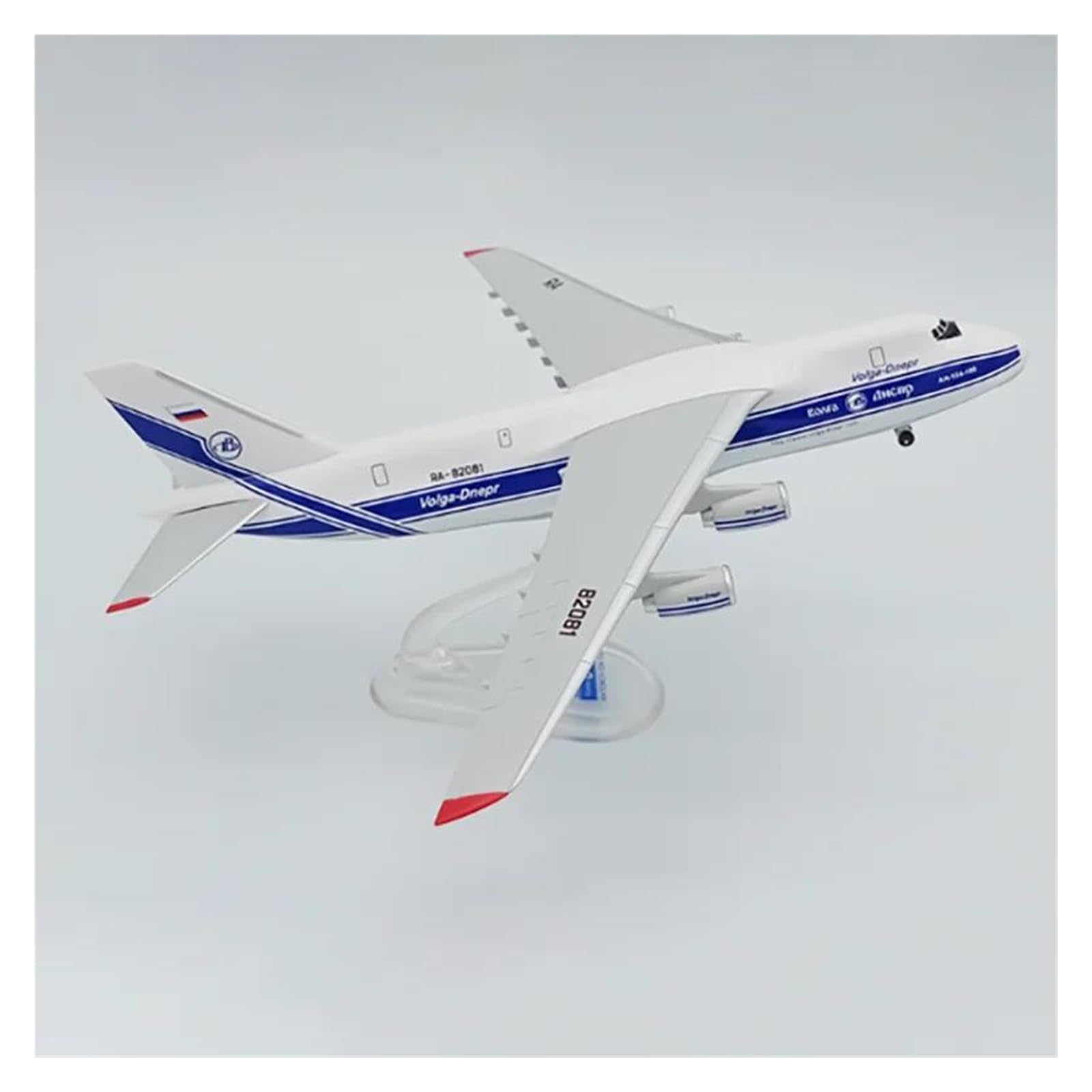 Aerobatic Flugzeug Maßstab 1/400 Antonov An-124 Russische Miniatur ABS Kunststoff Flugzeug Luftfahrt Modell Souvenir Sammlungen Geschenk Spielzeug