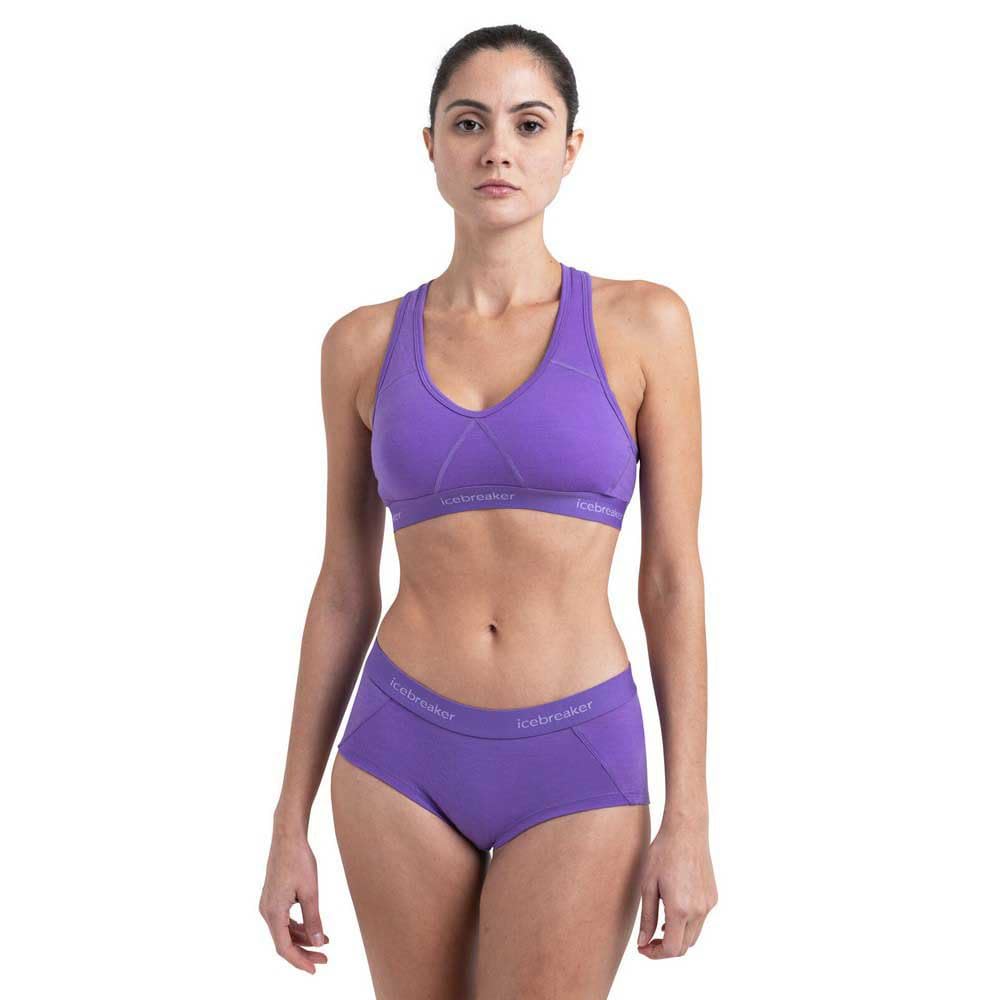 Icebreaker Damen Women's Sprite Racerback Bra Sport-BH, Undurchsichtige, Magie, small