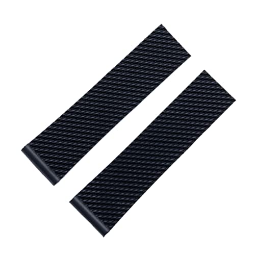 YIHANSS Hochwertiges 22 mm 24 mm schwarzes, weiches Gummi-Uhrenarmband für Breitling-Armband für NAVITIMER World-Gürtel für Avenger-Armband