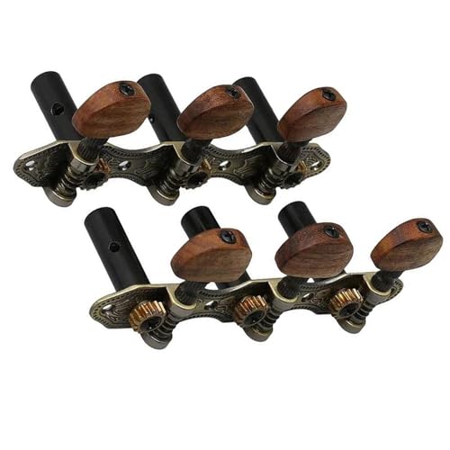 Strings Tuning Pegs Mechaniken Für Gitarre Set mit 2 klassischen Gitarren-Stimmschlüsseln, Gitarrenkopf-Ersatzteilen