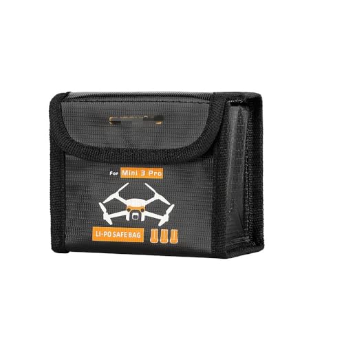 Drohnenzubehör Flugakku-Sicherheitstasche for DJI Mini 3 Pro/Mini 3/Mini 4 Pro, Schutzhülle, Transport, Lithium-Akku, sichere explosionsgeschützte Tasche Das ist austauschbar(for 2pcs batteries)