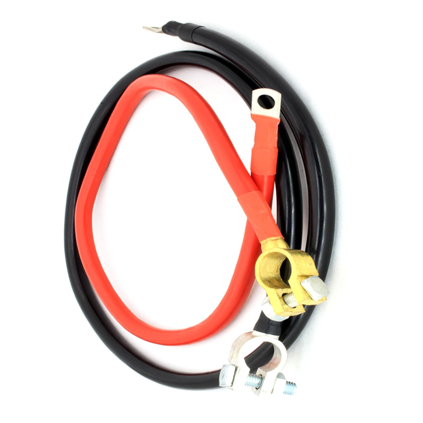 2 Stücke Heavy Duty 2AWG Messingdraht 50 CM 12 V Batterieanschlüsse Flexible Batteriekabel Multifunktionskabel Für Motorräder