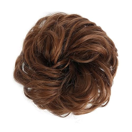 Bun Haarteile (1/2 Stück) Dutt-Pferdeschwanz-Haarverlängerungen for Frauen, Mädchen, Kinder, synthetische lockige Donut-Chignon-Haarteile, elastisches Haarband, Hochsteckfrisur, Chignon, flauschiges,