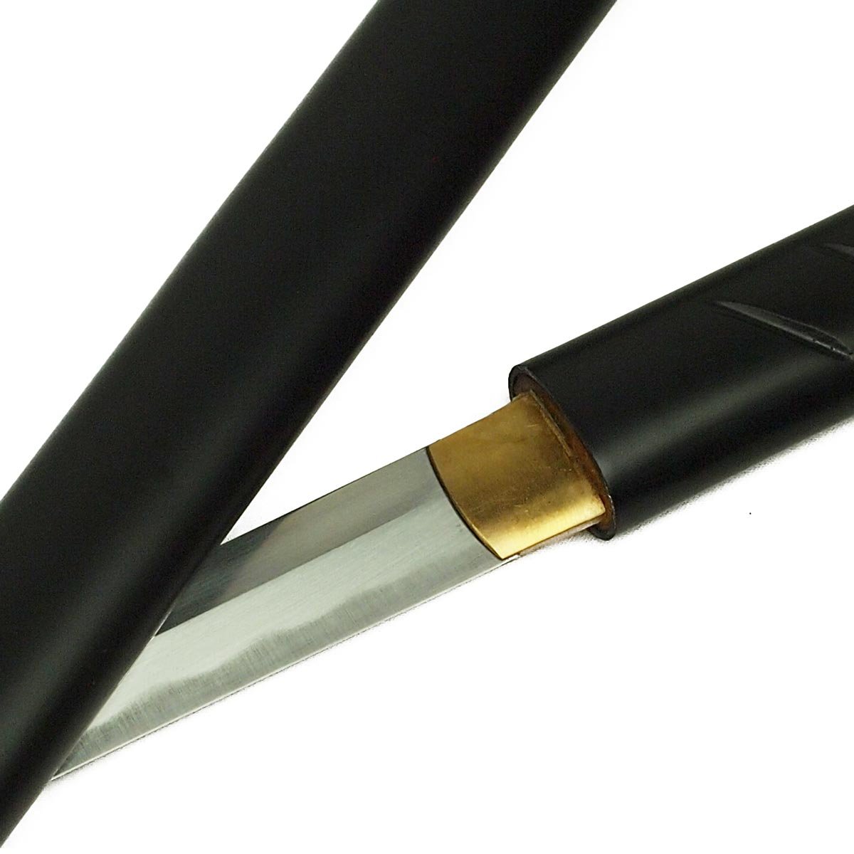 DerShogun Zatoichi Katana schwarz mit Klinge aus 1045 Carbonstahl