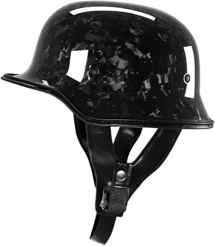 Retro-BOL-Motorrad-Bols-Helm, Jet-Helm Im Deutschen Stil, Mit DOT/ECE-Zulassung Und Herausnehmbarem Innenfutter, Halber Motorradhelm Für Erwachsene, Damen Und Herren F,XL61-62CM