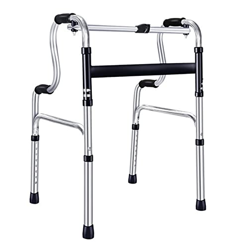 Faltbarer Standard-Walker,leichte Ergonomische Griffe,einstellbar,faltbar,kompaktes Faltbares Design Für Senioren 4,7 Ft-6 Ft,bis Zu 335 Lbs