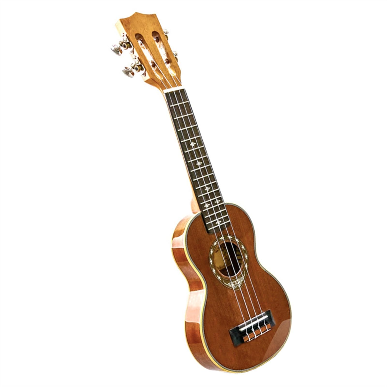 21-Zoll-Ukulele Mit Glänzendem, Dünnem Lauf, Kleine Gitarre, Korpus Aus Sapeli-Holz, Ukulele, 4-saitiges Gitarreninstrument Ukulele Einsteiger Kit