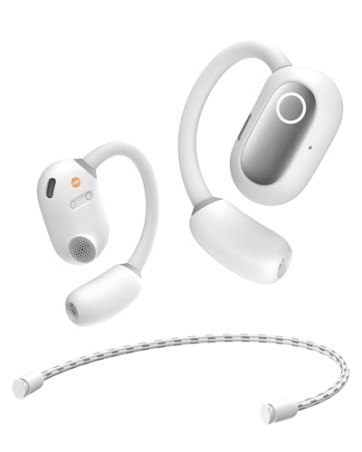 Baseus Eli Sport 1 Open Ear Kopfhörer Bluetooth, Direktionale Akustik, Druckvoller Bass, Ultraleicht, IPX4 Wasserdicht, ENC-Mikrofone, Kopfhörer Kabellos Bluetooth 5.3 Für Laufen, Training, Fitness