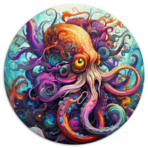 Puzzle Puzzle Oktopus-Puzzle für Erwachsene und Ren1000 Teile 26,5x26,5 Zoll Puzzle Schwierige, Schwere Puzzles für Frauen und Männer