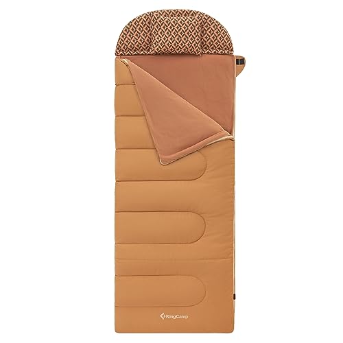 KingCamp Deckenschlafsack Forest Winter Schlafsack XL Lang Breit Baumwolle -22°C 500 g/m²