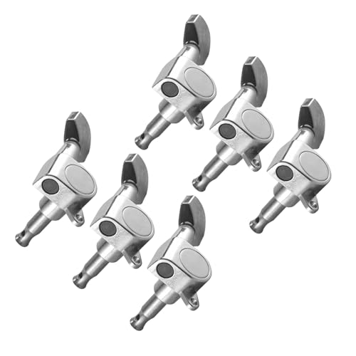 Strings Tuning Pegs Mechaniken Für Gitarre 6R Silver Guitar Sealed Small Peg Tuner Tuner Akustische E-Gitarre Teile