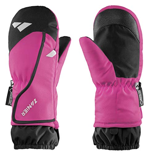 Zanier Unisex Jugend 12158-6720-3 Handschuhe, Fuchsia, Schwarz, 3