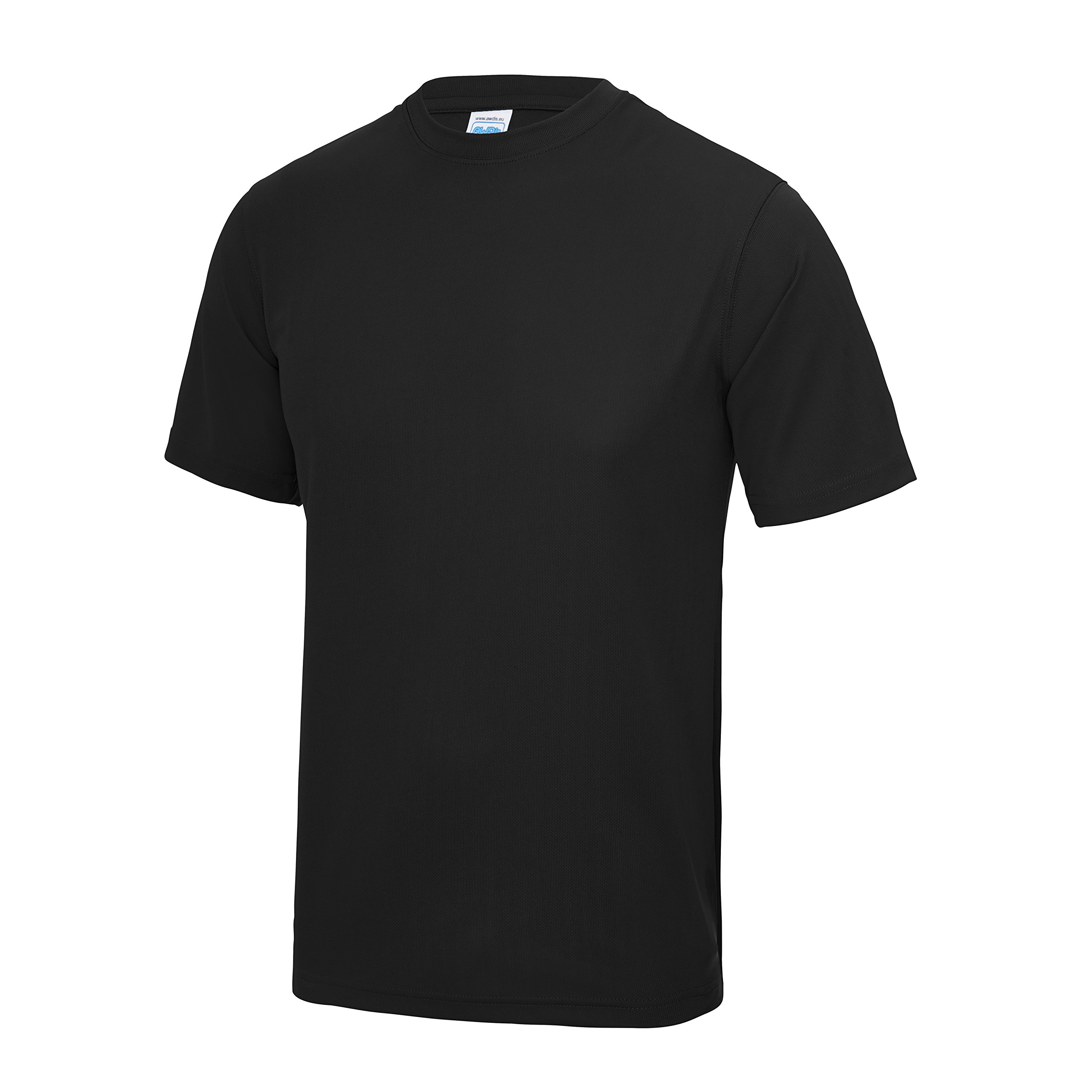 AWDis JC001 Cooles T-Shirt, Schwarz, L