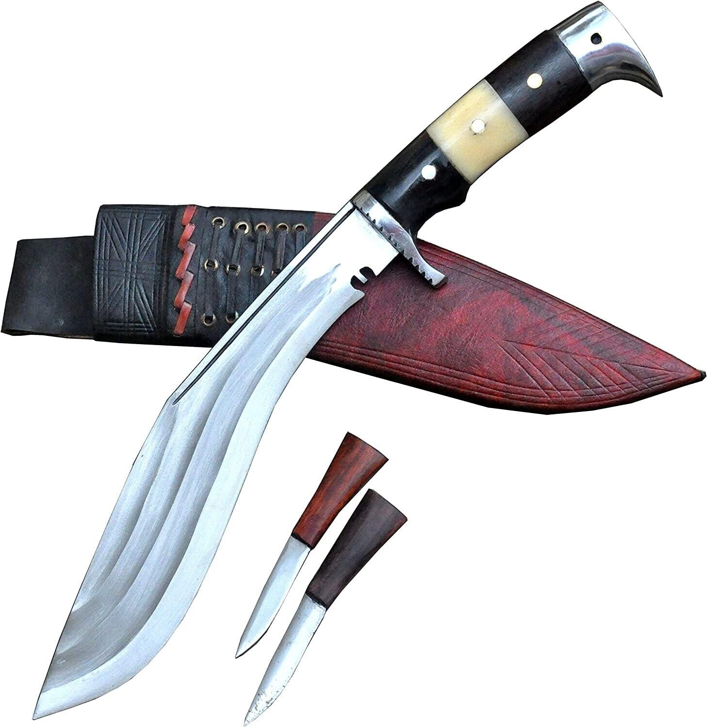 THE NEPAL Authentisches nepalesisches Khukuri-Messer – American Eagle Kukri – 25 cm lange Klinge Gurkha Khukuri-Machete-Messer-Camping