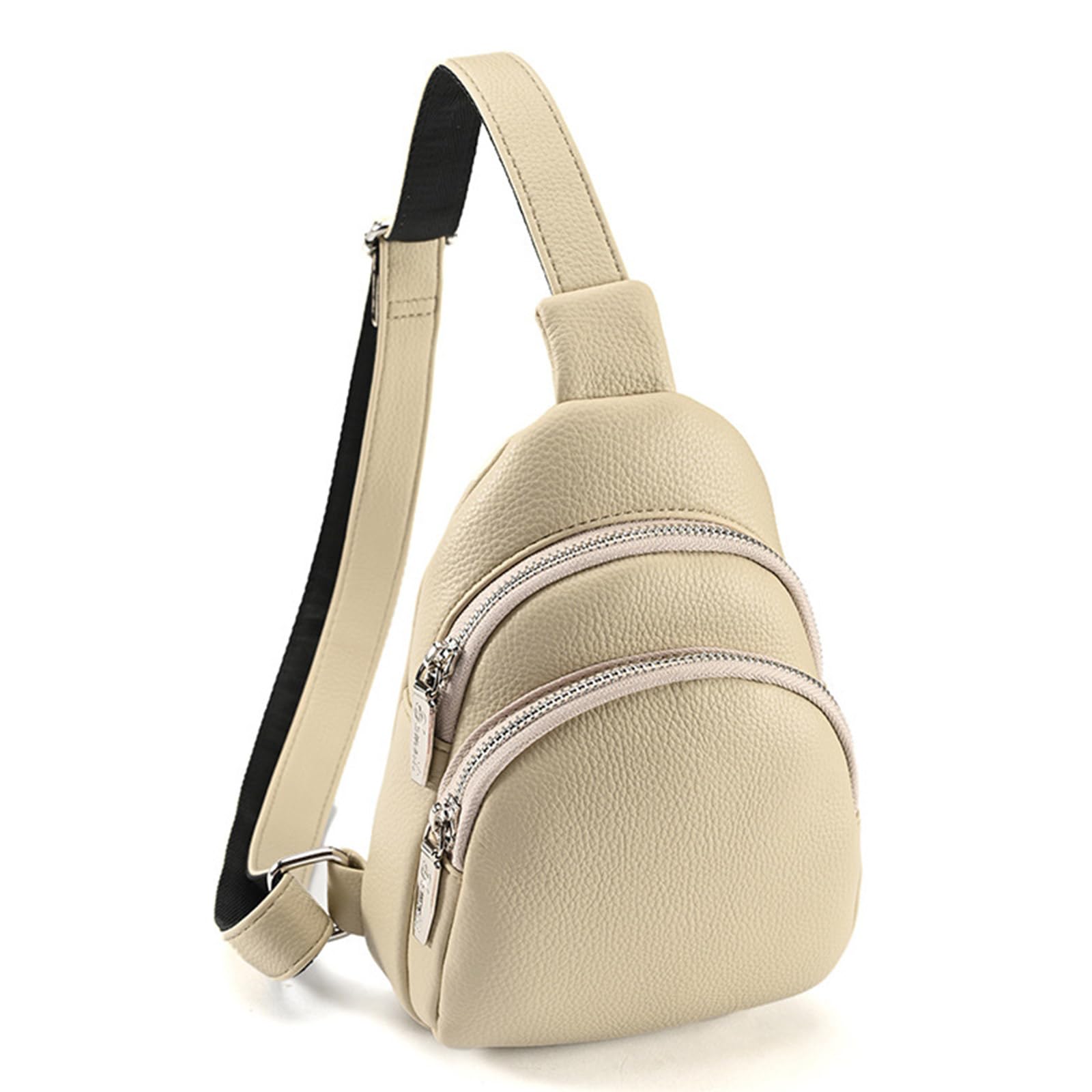 TAKOXIA Tasche für Damen, Bauchtasche, PU, große Kapazität, Sport-Gürteltasche, Brusttasche, multifunktional, Damen, Crossbody, Hüfttasche, Schultertasche, aprikose, As shown in the figure