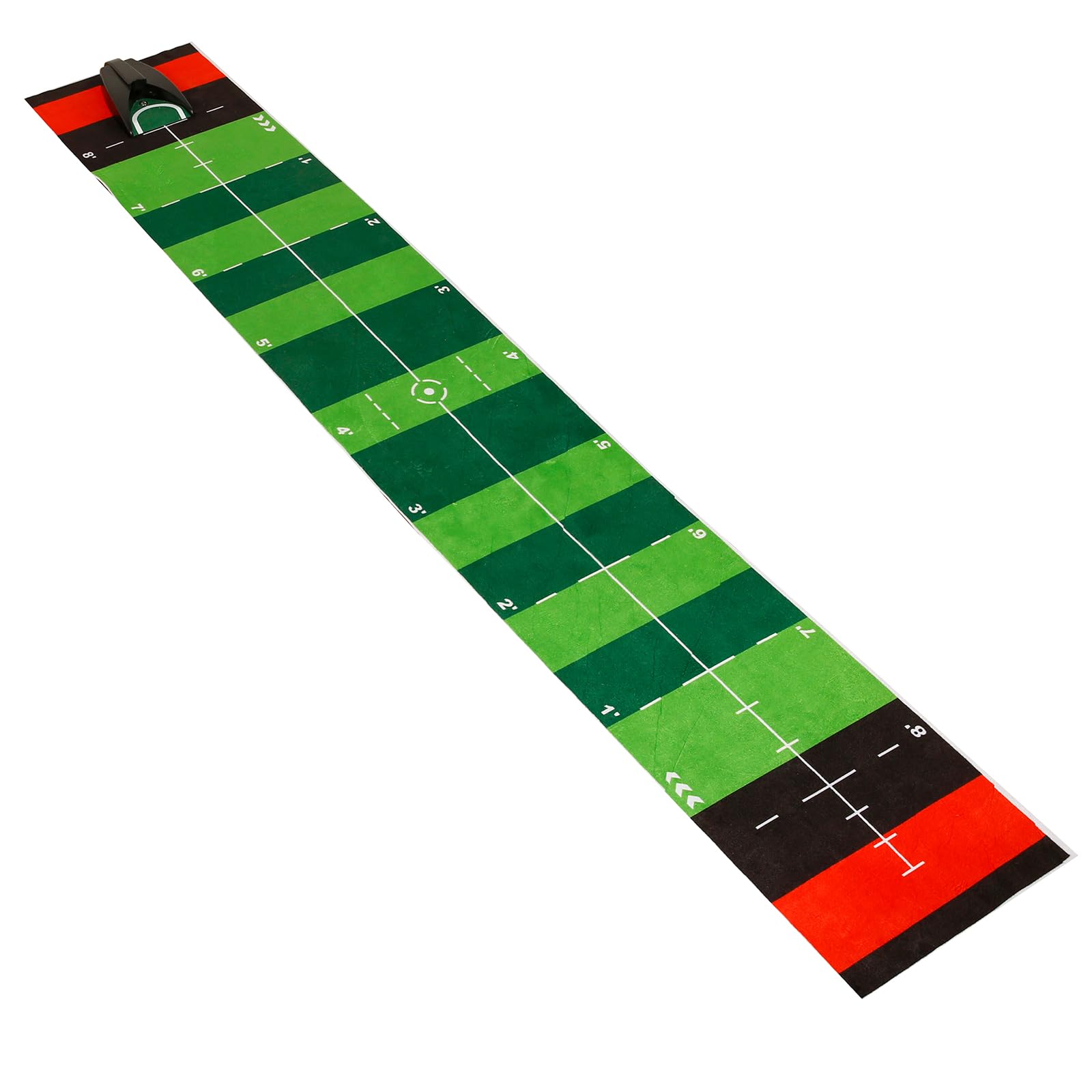 Fhkpsqkcn Golf-Putting-Spiel-Set inklusive grünem Putting-Werkzeug, Golfmatte, Golfloch, Golf-Putting-Matte, grüne Putting-Matte