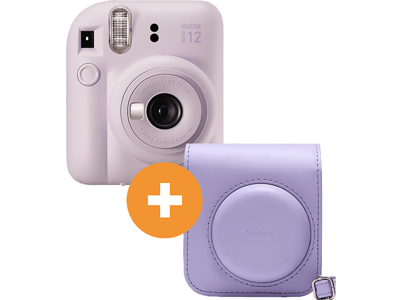 FUJIFILM INSTAX mini 12 Travel Set Sofortbildkamera, Lilac Purple