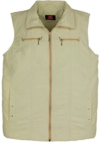 SOUNON, Damen Microfaser Weste - Beige, Groesse: XXL